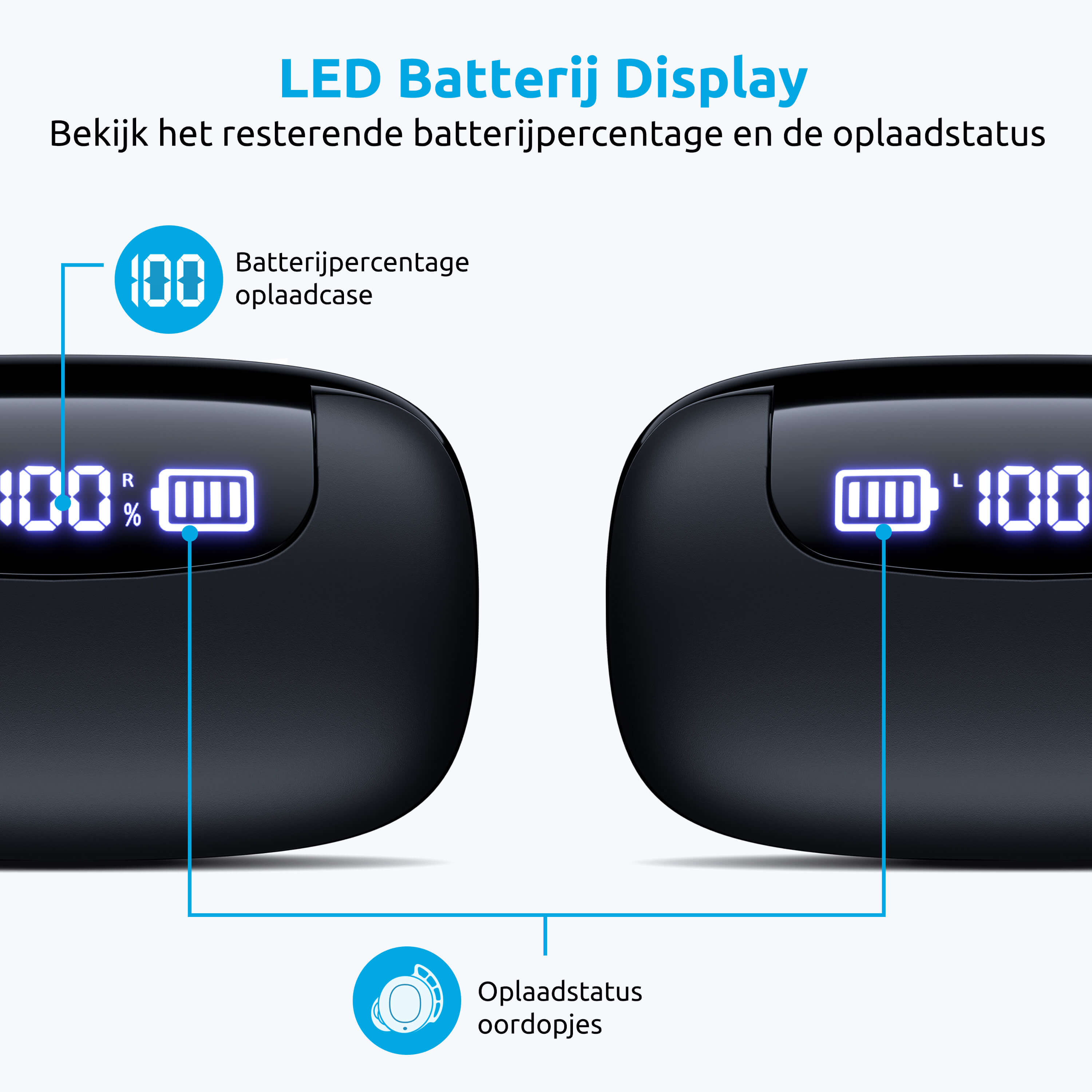 led display oplaadcase