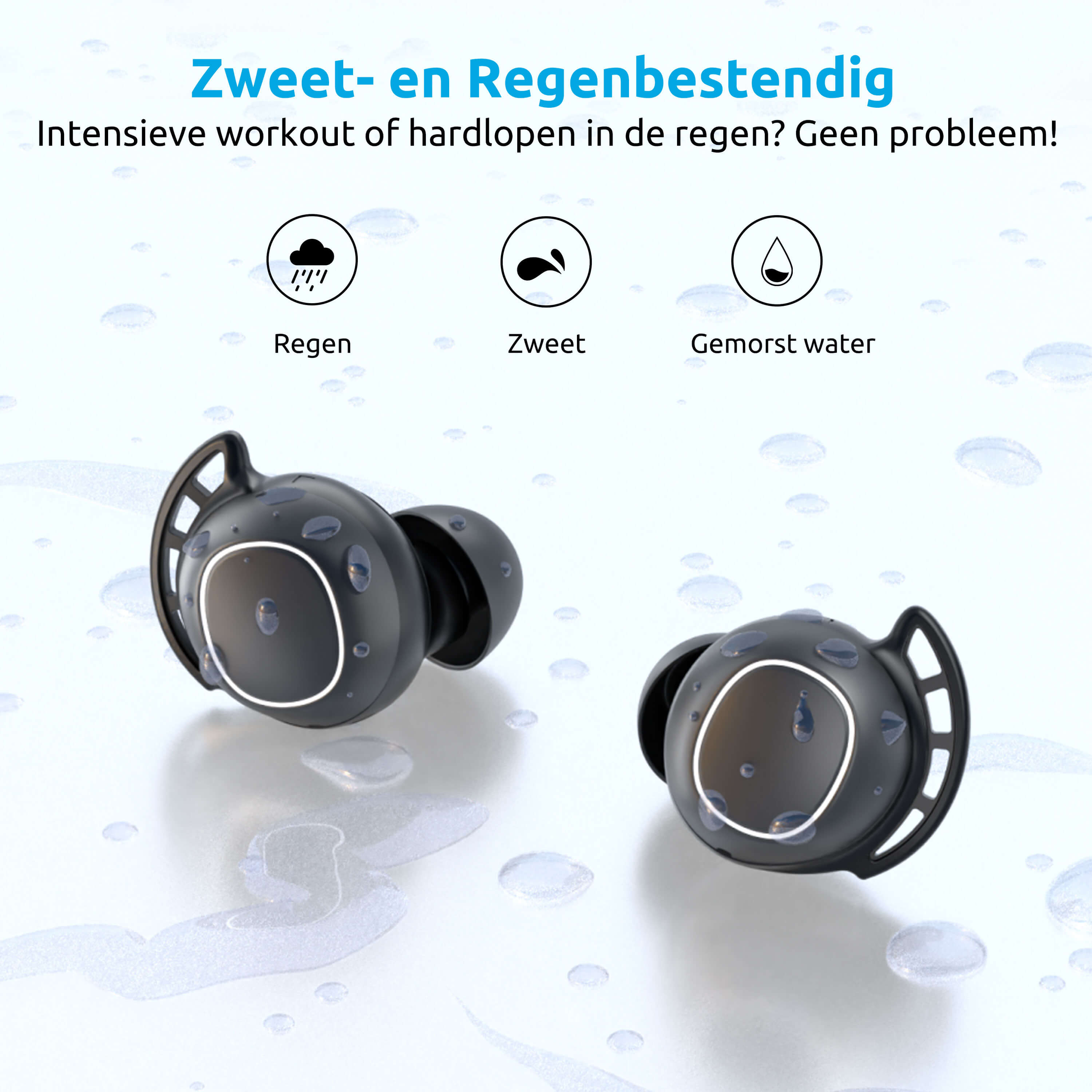 waterdichte sport oordopjes